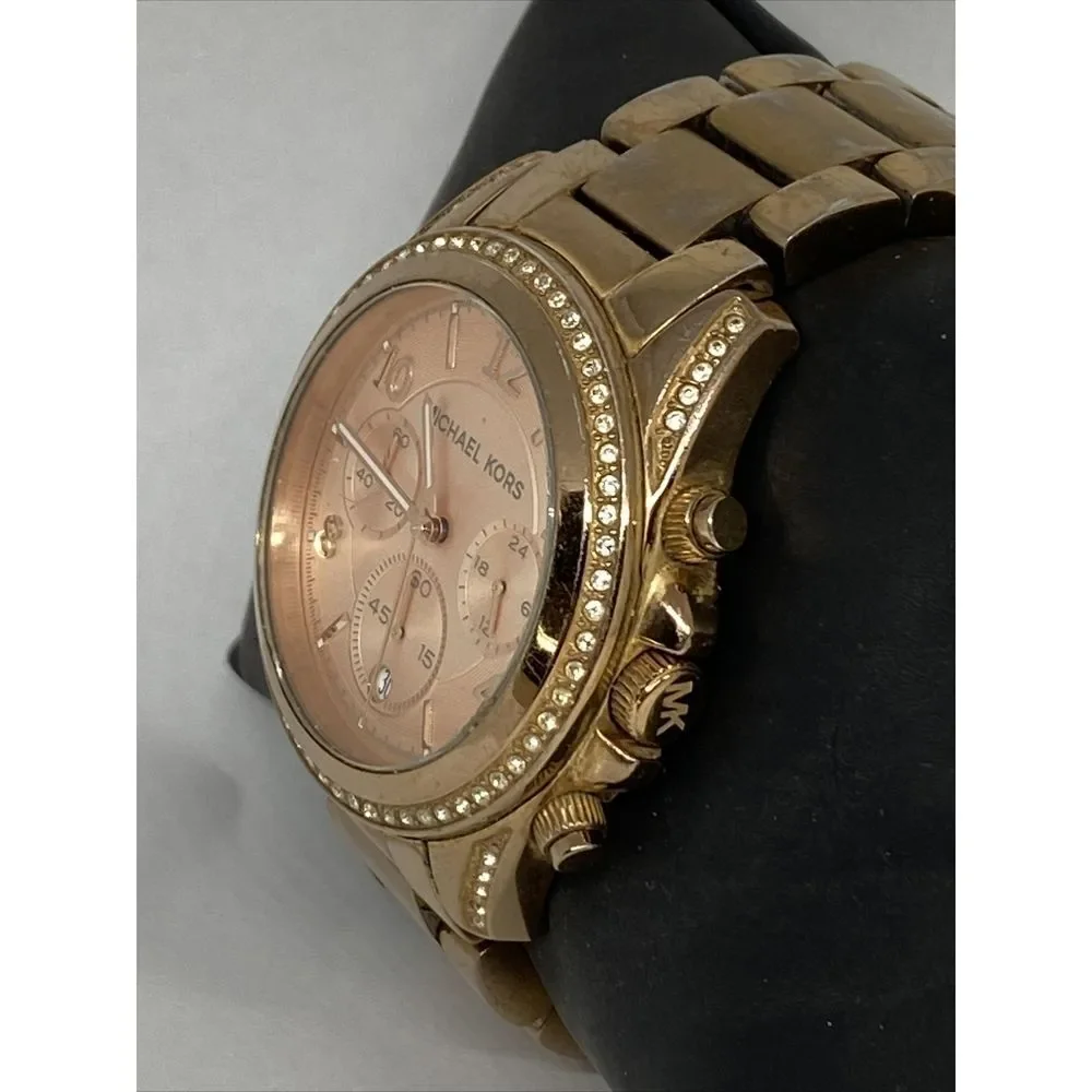 Michael Kors MK5263 Women's Stainless Steel Rose Gold Analog Dial Watch GE431